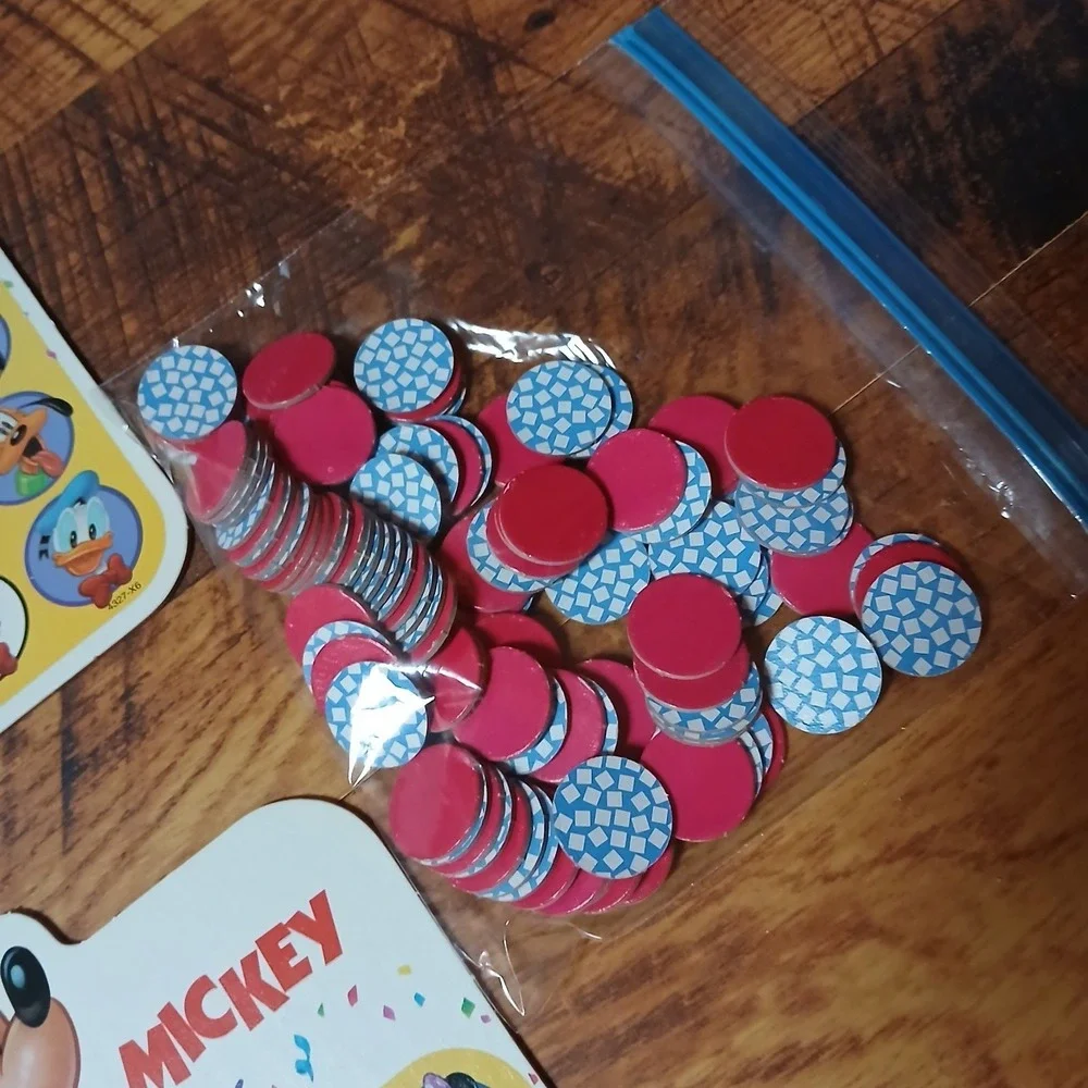 Disney Mickey's Bingo Game Stuff For Kids Milton Bradley Age 4+ All Pieces. VTG